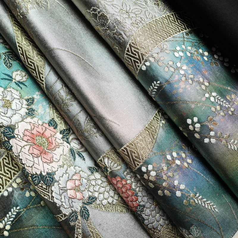 袋帯 六通柄 フォーマル用 正絹 花柄 箔 金糸 帯 金・銀_画像19