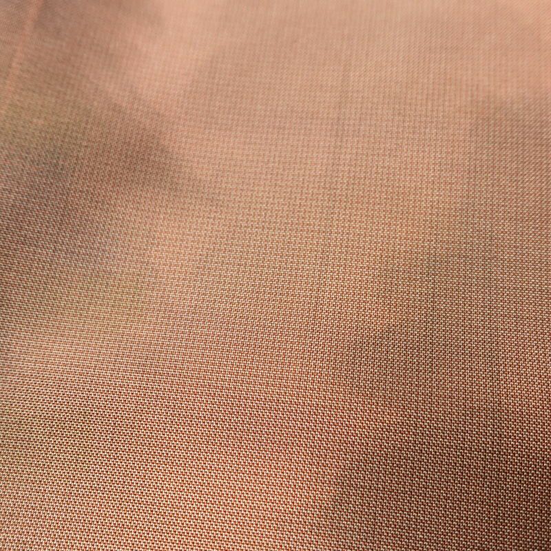 付け下げ 良品 落款入り 紬地 正絹 風景柄 袷仕立て 身丈155cm 裄丈64cm 一部しつけ糸付き フォーマル ぼかし 着物 橙_画像8