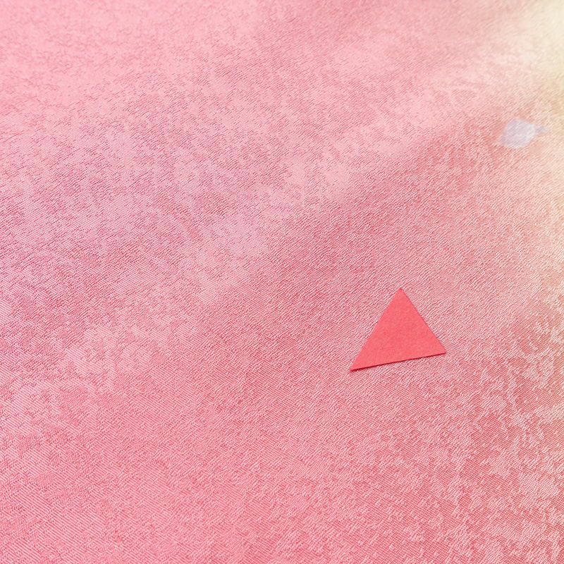 振袖 正絹 花柄 袷仕立て 身丈167.5cm 裄丈69cm 金彩 着物 二十歳 ピンク_画像20