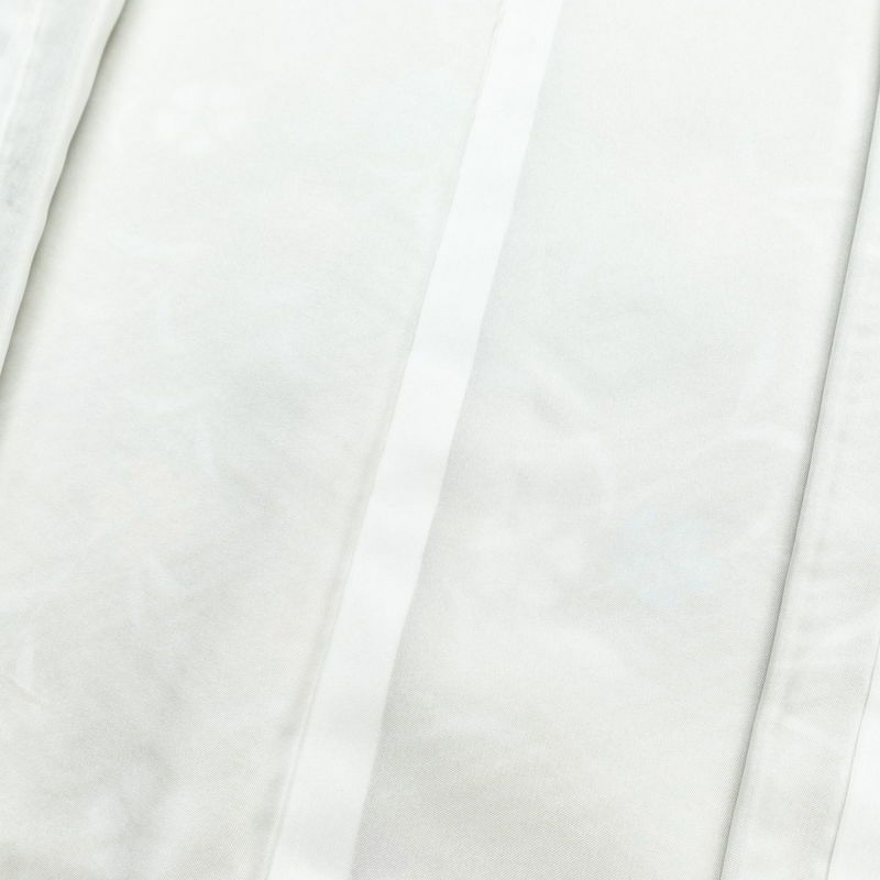 小紋 良品 ポリエステル 花柄 袷仕立て 身丈160cm 裄丈64cm 金彩 着物 緑・うぐいす色_画像18