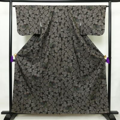 M258 大島 身丈159cm しつけ糸つき 格子文 - メルカリ