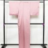 小紋 良品 しつけ糸付き 混紡 その他の柄 袷仕立て 身丈163cm 裄丈66cm 着物 ピンク_画像2