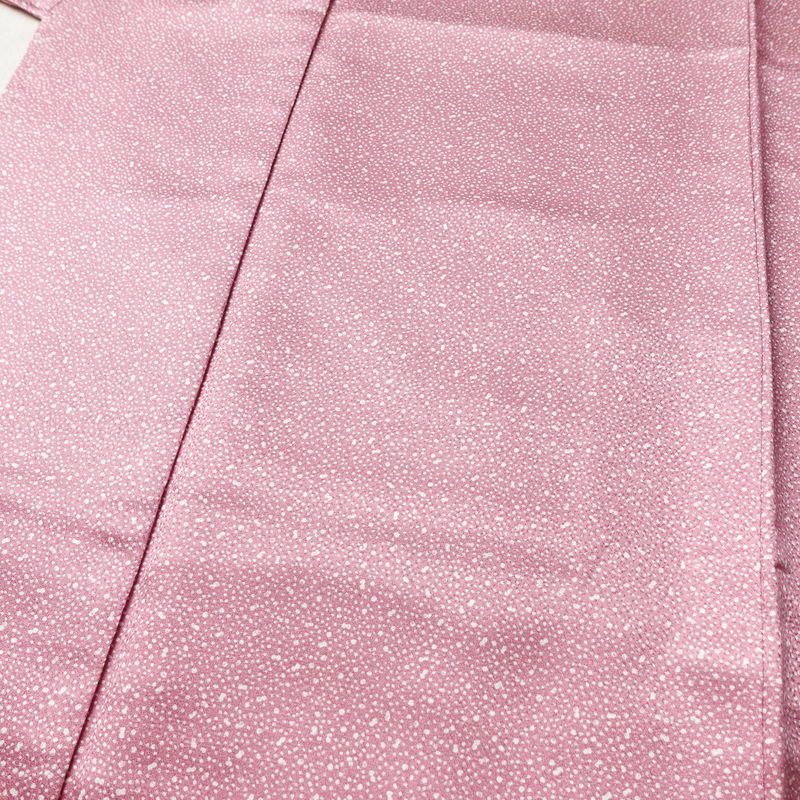 小紋 良品 しつけ糸付き 混紡 その他の柄 袷仕立て 身丈163cm 裄丈66cm 着物 ピンク_画像5