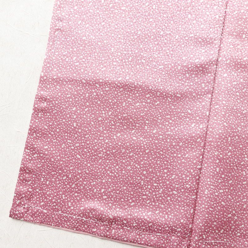 小紋 良品 しつけ糸付き 混紡 その他の柄 袷仕立て 身丈163cm 裄丈66cm 着物 ピンク_画像12