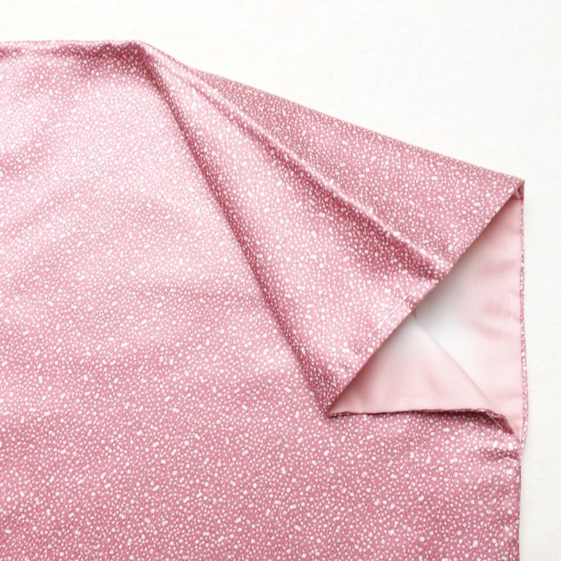 小紋 良品 しつけ糸付き 混紡 その他の柄 袷仕立て 身丈163cm 裄丈66cm 着物 ピンク_画像14