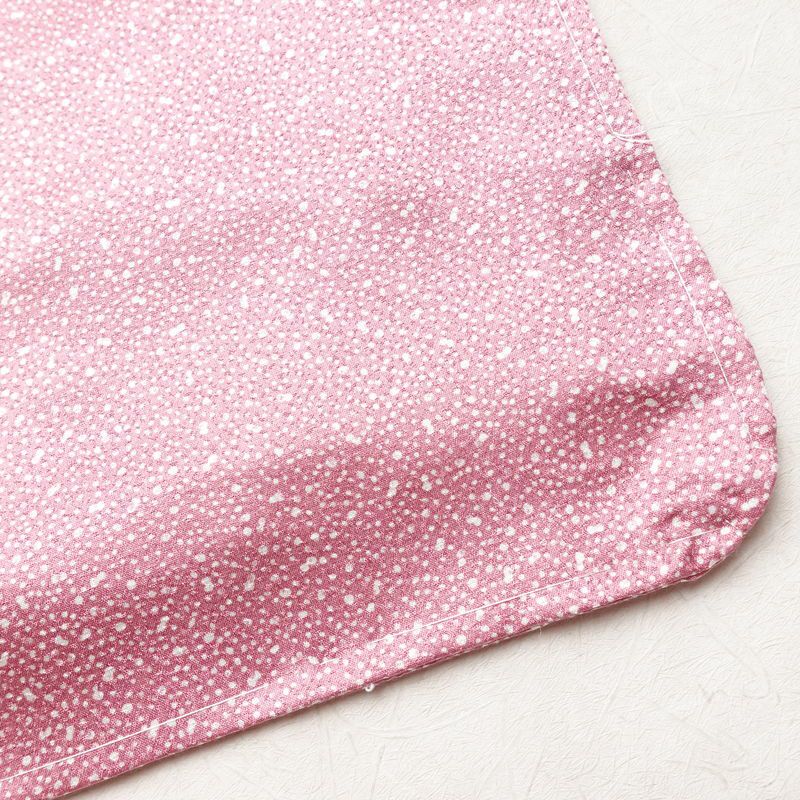 小紋 良品 しつけ糸付き 混紡 その他の柄 袷仕立て 身丈163cm 裄丈66cm 着物 ピンク_画像15