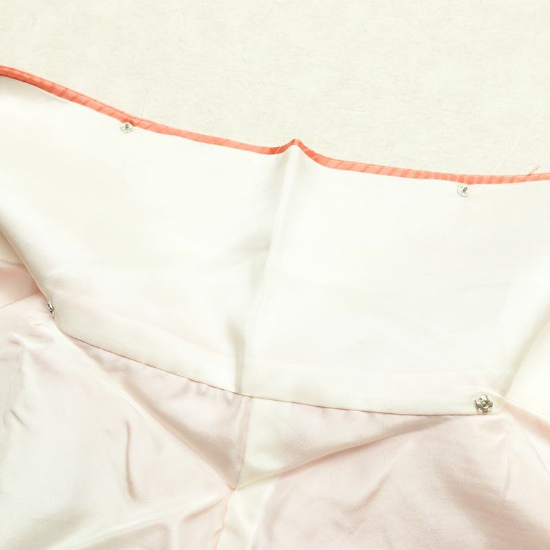 振袖 良品 正絹 花柄 袷仕立て 身丈155.5cm 裄丈65cm 箔 金彩 フォーマル 着物 ピンク_画像18