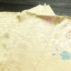 訪問着 美品 しつけ糸付き 絞り 正絹 古典柄 袷仕立て 身丈170.5cm 裄丈69cm 箔 共八掛 金彩 フォーマル 着物 クリーム_画像17