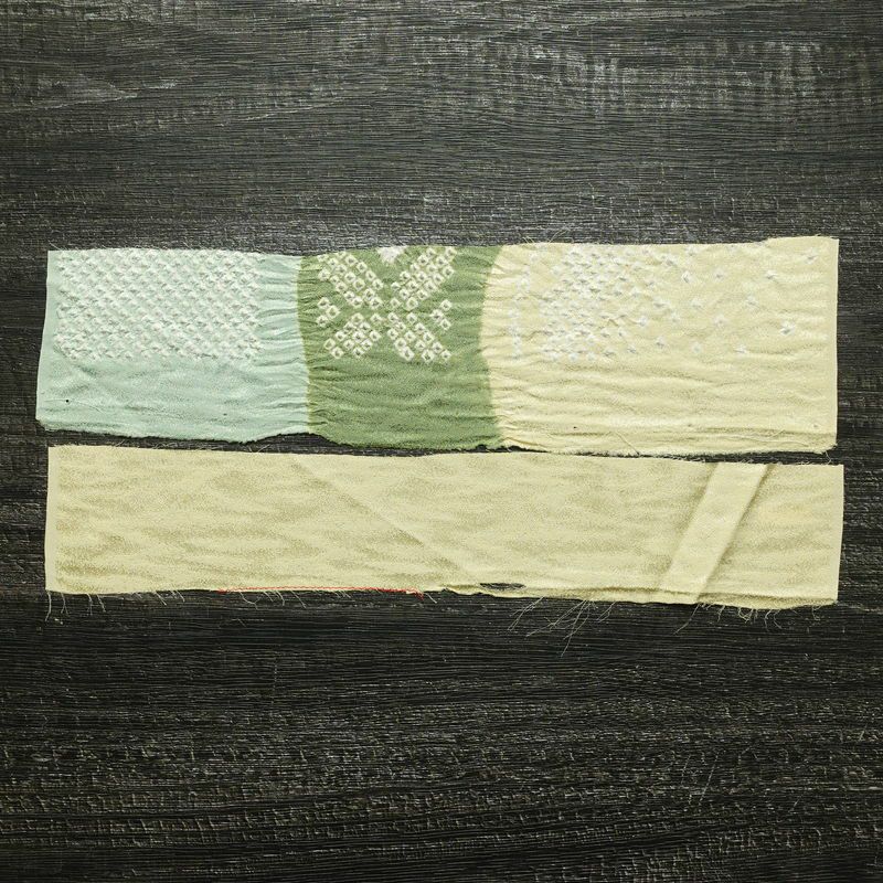 訪問着 美品 しつけ糸付き 絞り 正絹 古典柄 袷仕立て 身丈170.5cm 裄丈69cm 箔 共八掛 金彩 フォーマル 着物 クリーム_画像21