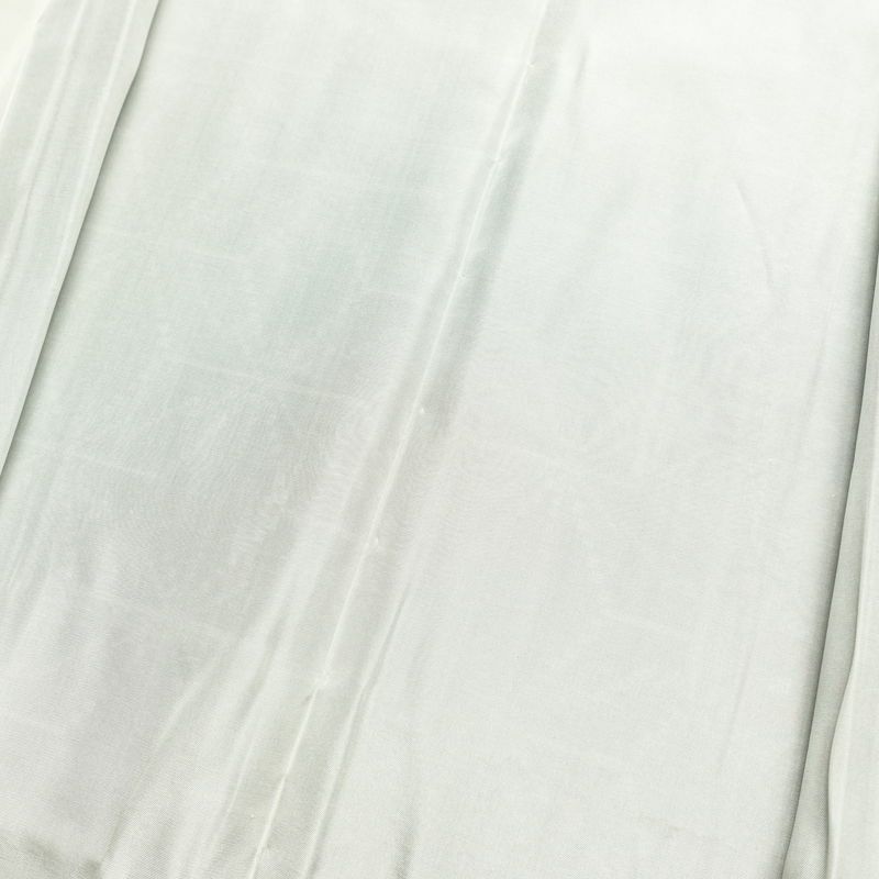 紬 美品 しつけ糸付き 正絹 麻の葉柄 袷仕立て 身丈159cm 裄丈65.5cm 花柄 着物 黒_画像18