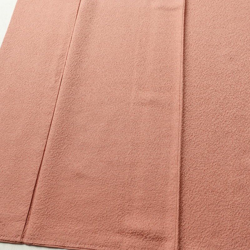 色無地 一つ紋付き 正絹 無地 袷仕立て 身丈150.5cm 裄丈63cm フォーマル 着物 ピンク_画像4