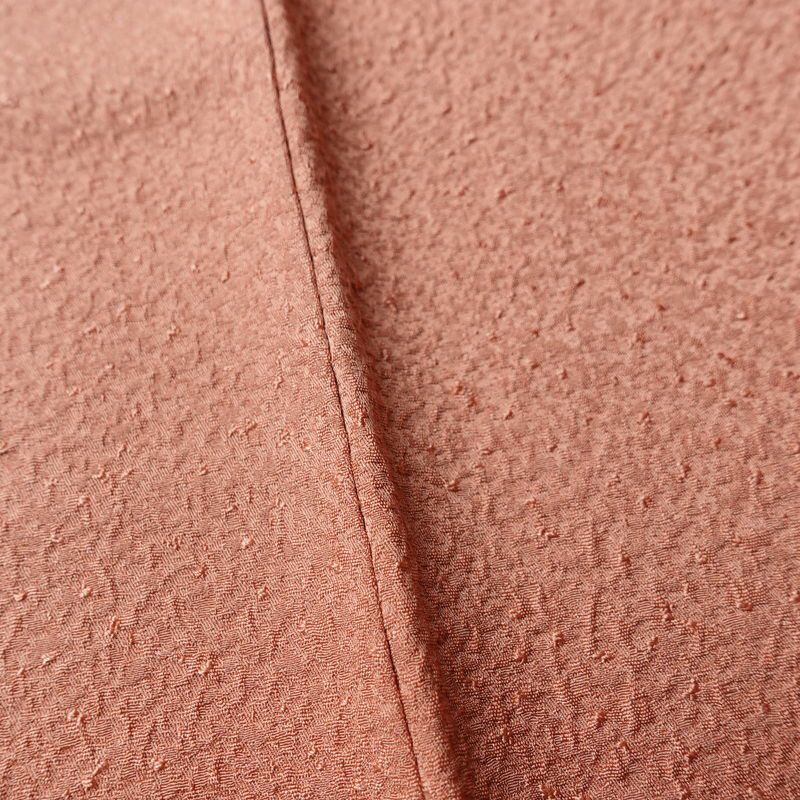 色無地 一つ紋付き 正絹 無地 袷仕立て 身丈150.5cm 裄丈63cm フォーマル 着物 ピンク_画像9