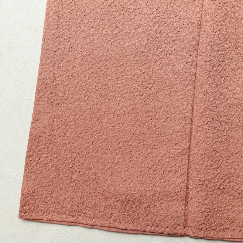 色無地 一つ紋付き 正絹 無地 袷仕立て 身丈150.5cm 裄丈63cm フォーマル 着物 ピンク_画像11