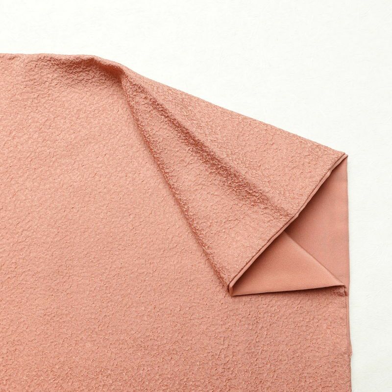 色無地 一つ紋付き 正絹 無地 袷仕立て 身丈150.5cm 裄丈63cm フォーマル 着物 ピンク_画像14