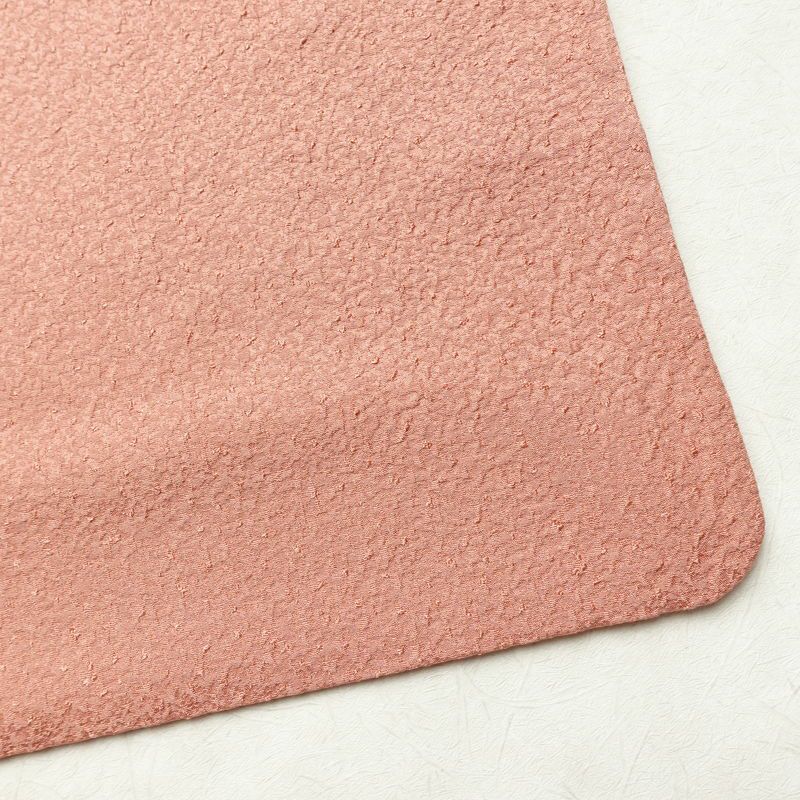 色無地 一つ紋付き 正絹 無地 袷仕立て 身丈150.5cm 裄丈63cm フォーマル 着物 ピンク_画像15