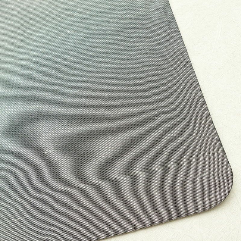 付け下げ 良品 紬地 正絹 木の葉・植物柄 袷仕立て 身丈157.5cm 裄丈64cm 着物 グレー_画像16