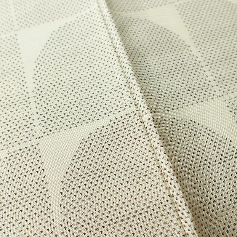 大島紬 付下 良品 証紙なし しつけ糸付き 正絹 幾何学柄・抽象柄 袷仕立て 身丈163.5cm 裄丈65cm 着物 白_画像10