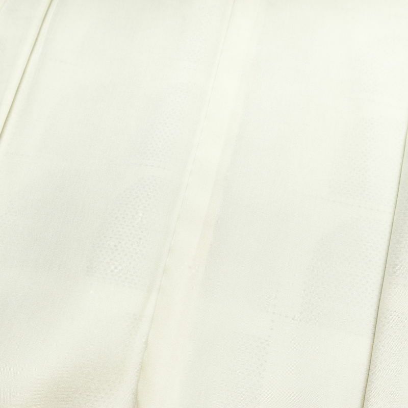 大島紬 付下 良品 証紙なし しつけ糸付き 正絹 幾何学柄・抽象柄 袷仕立て 身丈163.5cm 裄丈65cm 着物 白_画像18