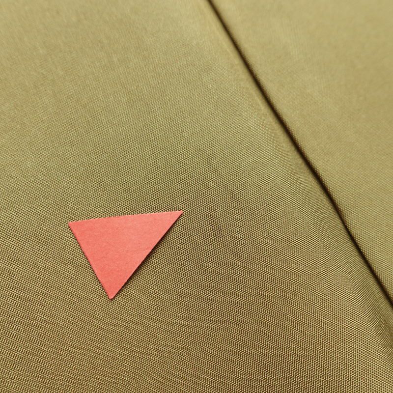 紬 良品 正絹 木の葉・植物柄 袷仕立て 身丈161cm 裄丈68cm 着物 緑・うぐいす色_画像19