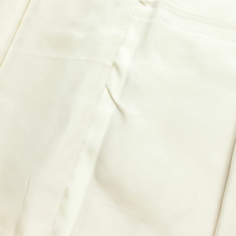 付け下げ 良品 しつけ糸付き 一つ紋付き 正絹 古典柄 袷仕立て 身丈170.5cm 裄丈68cm 箔 フォーマル 着物 扇面 ピンク_画像18