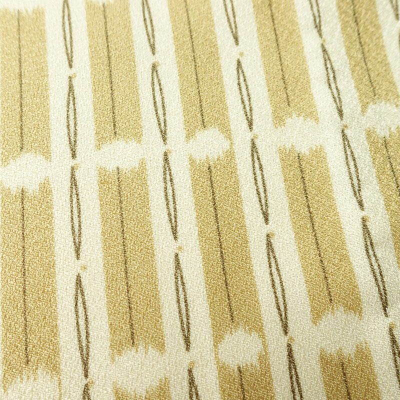 単衣 小紋 良品 ポリエステル 縞柄・線柄 単衣仕立て 身丈163.5cm 裄丈67cm 着物 ベージュ_画像8