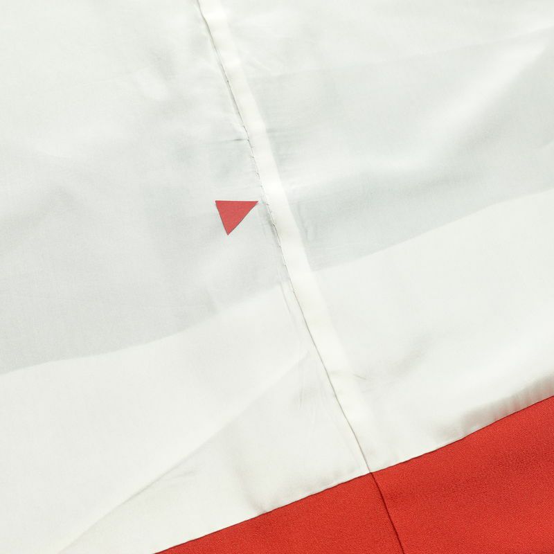 振袖 良品 縮緬 正絹 花柄 袷仕立て 身丈171cm 裄丈73cm フォーマル 蝶 着物 青・紺_画像19