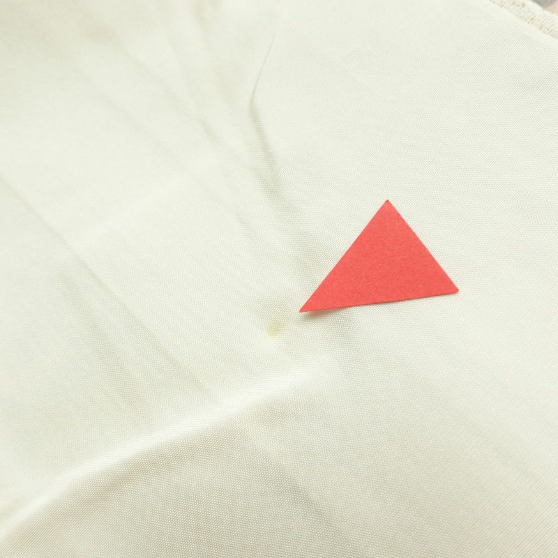 小紋 良品 正絹 花柄 袷仕立て 身丈156cm 裄丈64.5cm 箔 ピンク_画像21