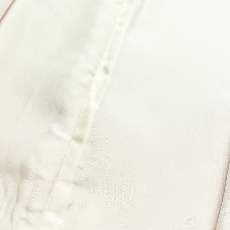 付け下げ 良品 しつけ糸付き 綸子 一つ紋付き 正絹 木の葉・植物柄 袷仕立て 身丈165cm 裄丈65cm 箔 刺繍 フォーマル 着物 ピンク_画像19