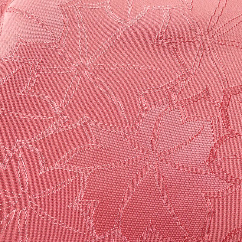 色無地 しつけ糸付き 一つ紋付き 正絹 木の葉・植物柄 袷仕立て 身丈161.5cm 裄丈64.5cm フォーマル 着物 ピンク_画像8