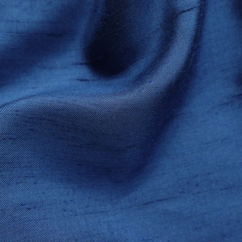 付け下げ 正絹 紬地 花柄 袷仕立て 身丈157.5cm 裄丈65cm 着物 青・紺_画像21