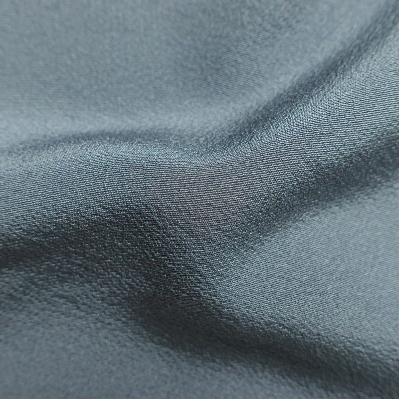 訪問着 良品 落款入り しつけ糸付き 縮緬 正絹 古典柄 袷仕立て 身丈151cm 裄丈63cm 箔 フォーマル 着物 青・紺_画像21