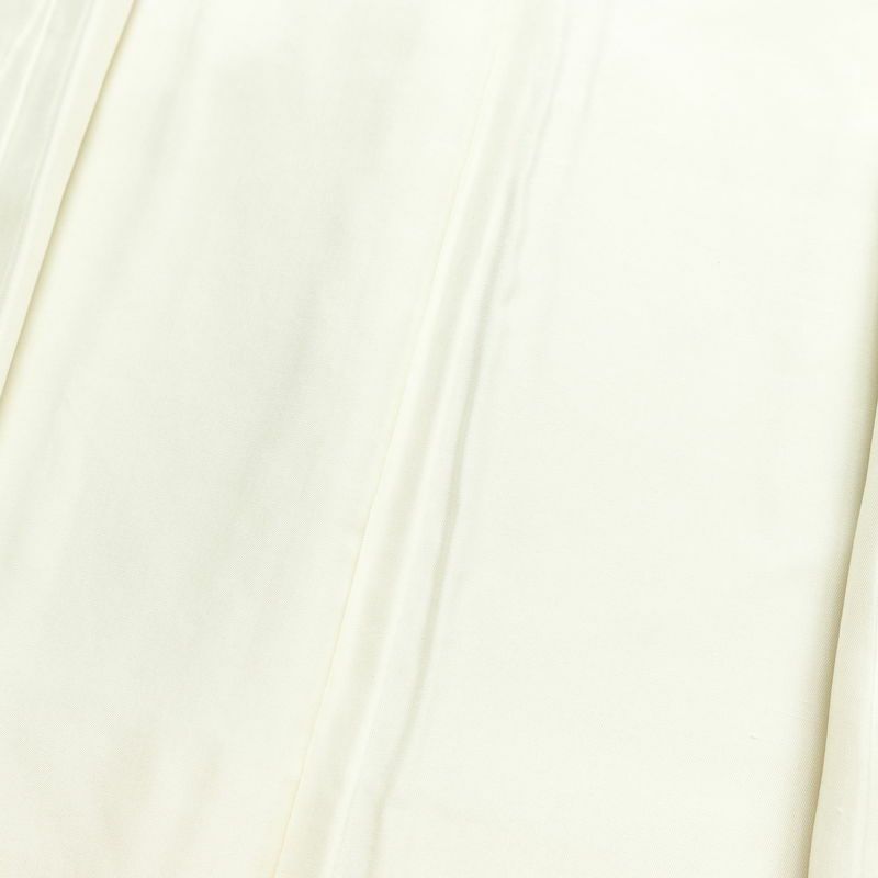 付け下げ 良品 紬地 正絹 花柄 袷仕立て 身丈167cm 裄丈66.5cm 着物 クリーム_画像18