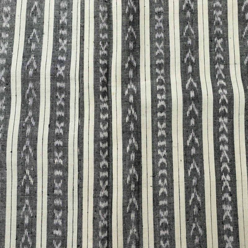 紬 良品 しつけ糸付き 正絹 縞柄・線柄 袷仕立て 身丈159.5cm 裄丈65.5cm 着物 グレー_画像6