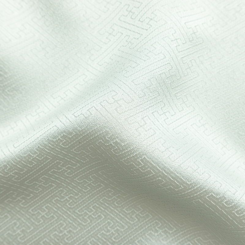 訪問着 美品 綸子 花柄 袷仕立て 身丈166.5cm 裄丈69.5cm 箔 一部しつけ糸付き フォーマル 着物 青・紺_画像21