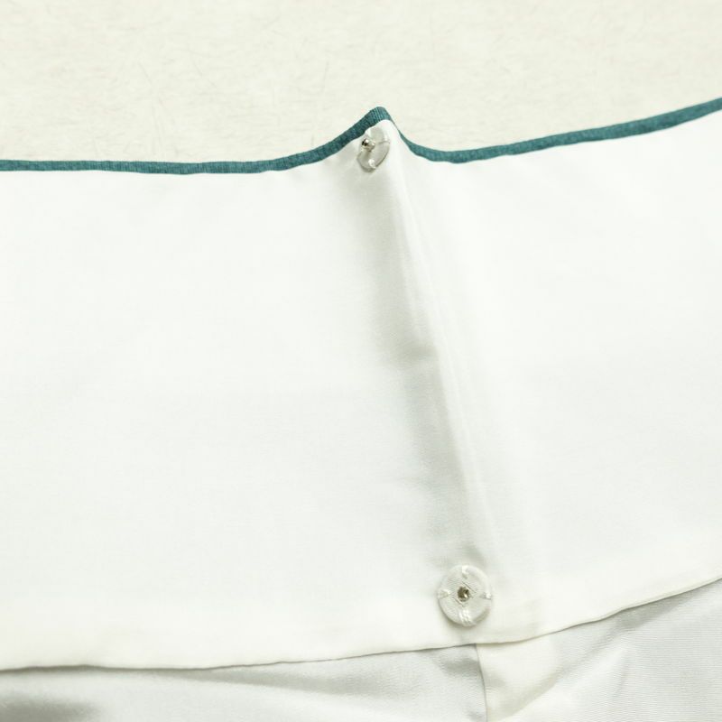 付け下げ 美品 しつけ糸付き 縮緬 正絹 人物・動物柄 袷仕立て 身丈161cm 裄丈64cm 箔 共八掛 フォーマル 着物 緑・うぐいす色_画像20