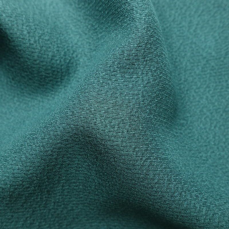 付け下げ 美品 しつけ糸付き 縮緬 正絹 人物・動物柄 袷仕立て 身丈161cm 裄丈64cm 箔 共八掛 フォーマル 着物 緑・うぐいす色_画像21