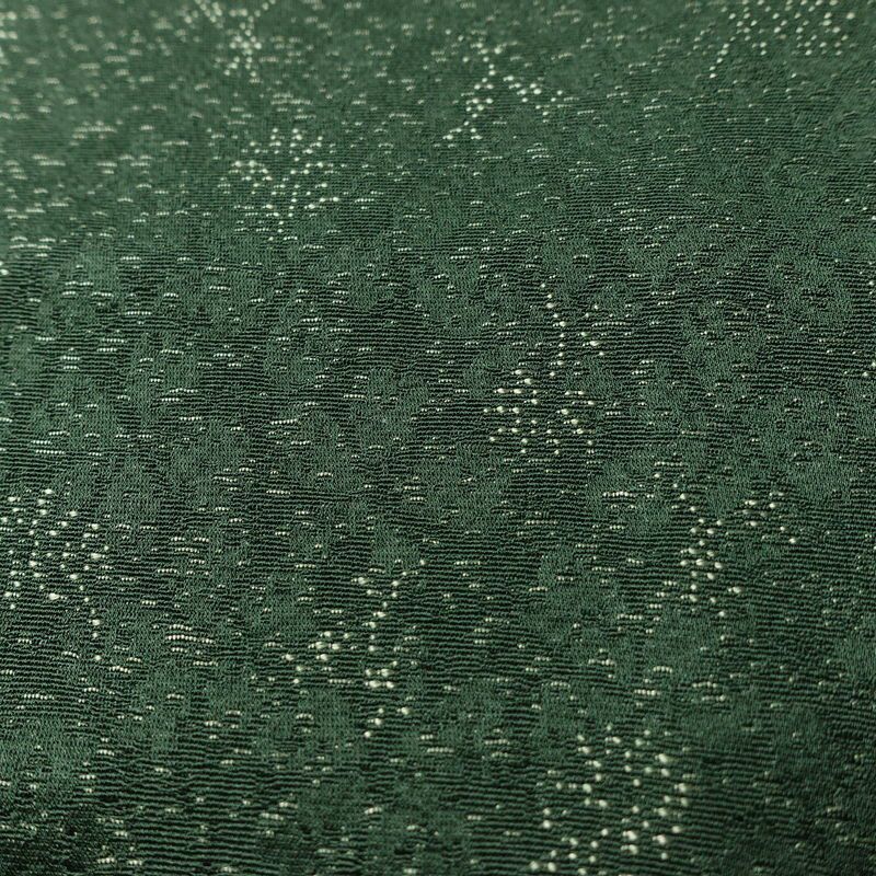 色無地 落款入り 一つ紋付き 正絹 木の葉・植物柄 袷仕立て 身丈159.5cm 裄丈64cm 着物 緑・うぐいす色_画像8