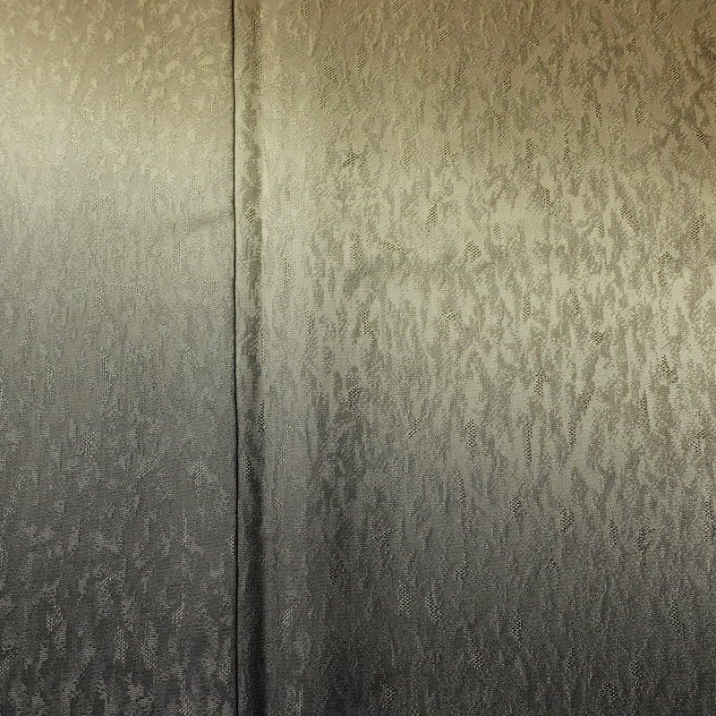 付け下げ 美品 正絹 その他の柄 袷仕立て 身丈165cm 裄丈67cm フォーマル 着物 緑・うぐいす色_画像6