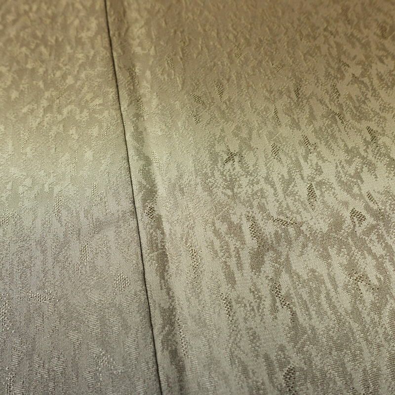 付け下げ 美品 正絹 その他の柄 袷仕立て 身丈165cm 裄丈67cm フォーマル 着物 緑・うぐいす色_画像8