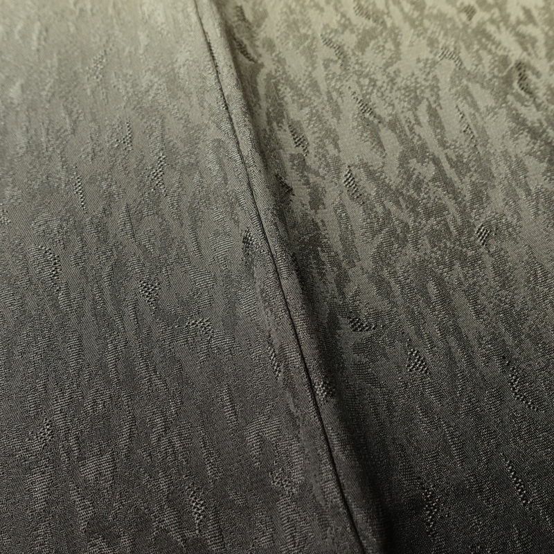 付け下げ 美品 正絹 その他の柄 袷仕立て 身丈165cm 裄丈67cm フォーマル 着物 緑・うぐいす色_画像10