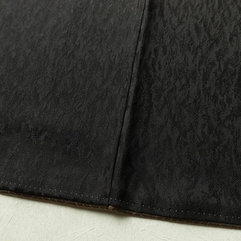 付け下げ 美品 正絹 その他の柄 袷仕立て 身丈165cm 裄丈67cm フォーマル 着物 緑・うぐいす色_画像11