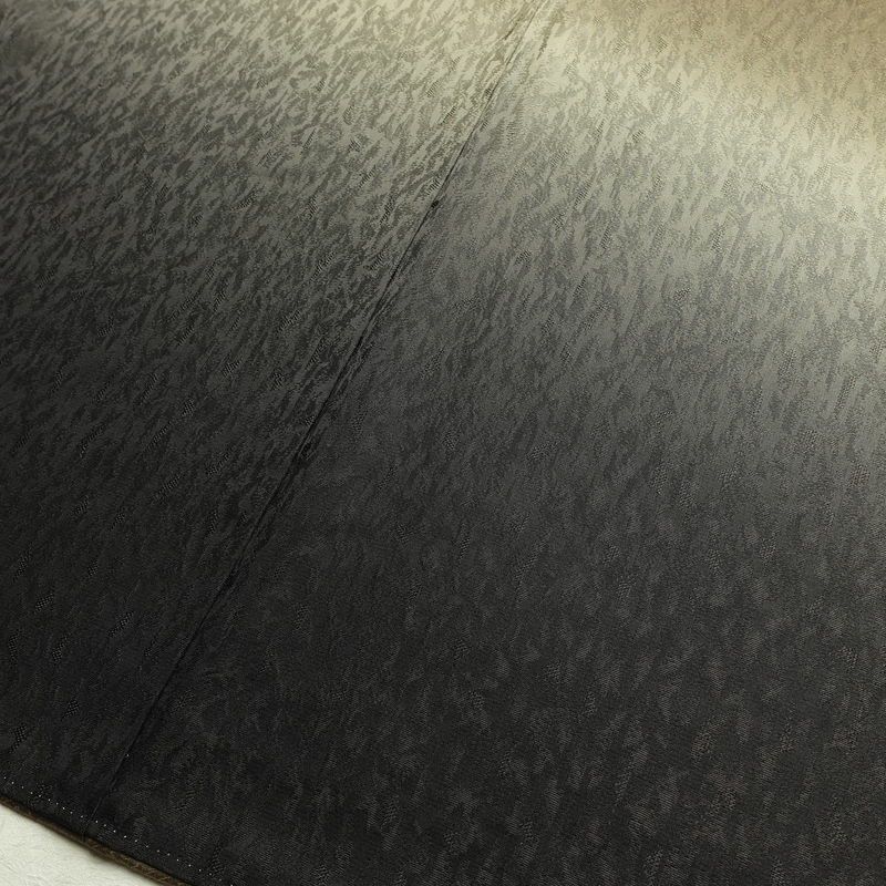 付け下げ 美品 正絹 その他の柄 袷仕立て 身丈165cm 裄丈67cm フォーマル 着物 緑・うぐいす色_画像13