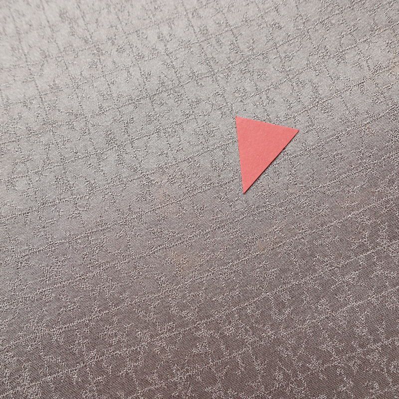 訪問着 良品 綸子 正絹 花柄 袷仕立て 身丈157.5cm 裄丈64cm 箔 フォーマル 紫・藤色_画像19