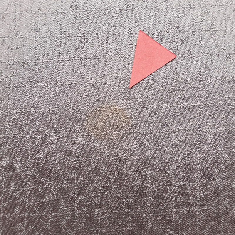 訪問着 良品 綸子 正絹 花柄 袷仕立て 身丈157.5cm 裄丈64cm 箔 フォーマル 紫・藤色_画像21