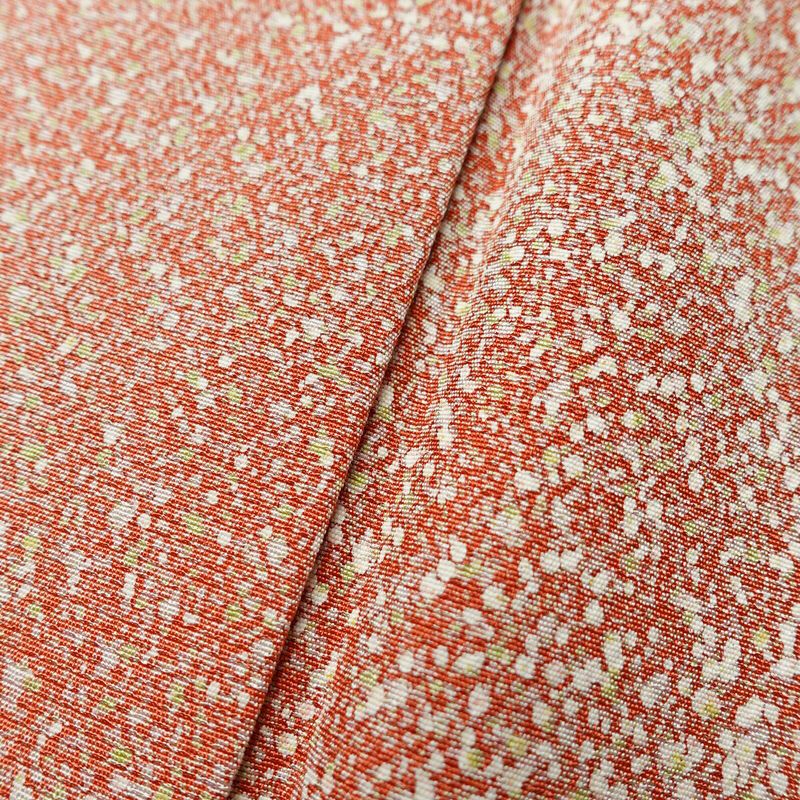 付け下げ 良品 縮緬 正絹 流水・波柄 袷仕立て 身丈169.5cm 裄丈69cm 共八掛 フォーマル 着物 ピンク_画像9