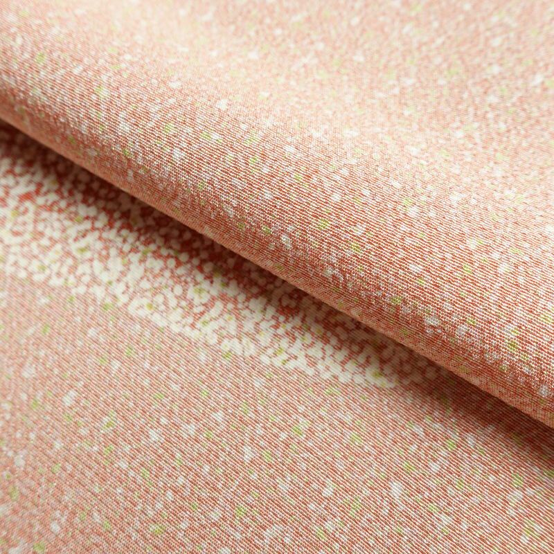 付け下げ 良品 縮緬 正絹 流水・波柄 袷仕立て 身丈169.5cm 裄丈69cm 共八掛 フォーマル 着物 ピンク_画像20