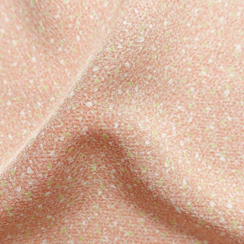 付け下げ 良品 縮緬 正絹 流水・波柄 袷仕立て 身丈169.5cm 裄丈69cm 共八掛 フォーマル 着物 ピンク_画像21