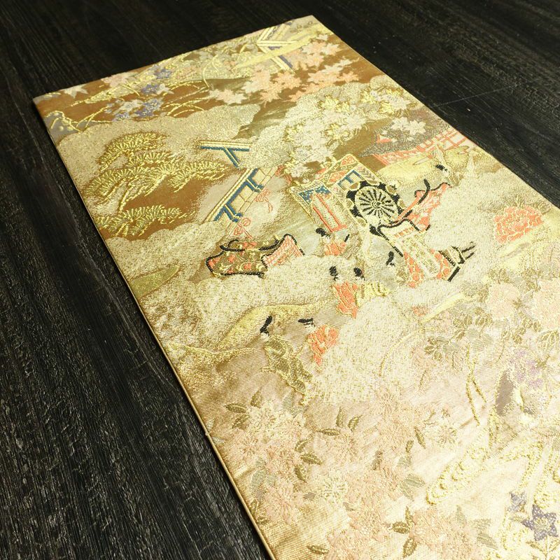 袋帯 六通柄 フォーマル用 正絹 古典柄 箔 金糸 帯 金・銀_画像20