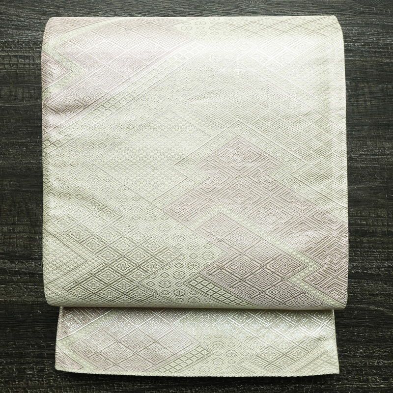 袋帯 全通柄 フォーマル用 正絹 古典柄 箔 帯 金・銀_画像1