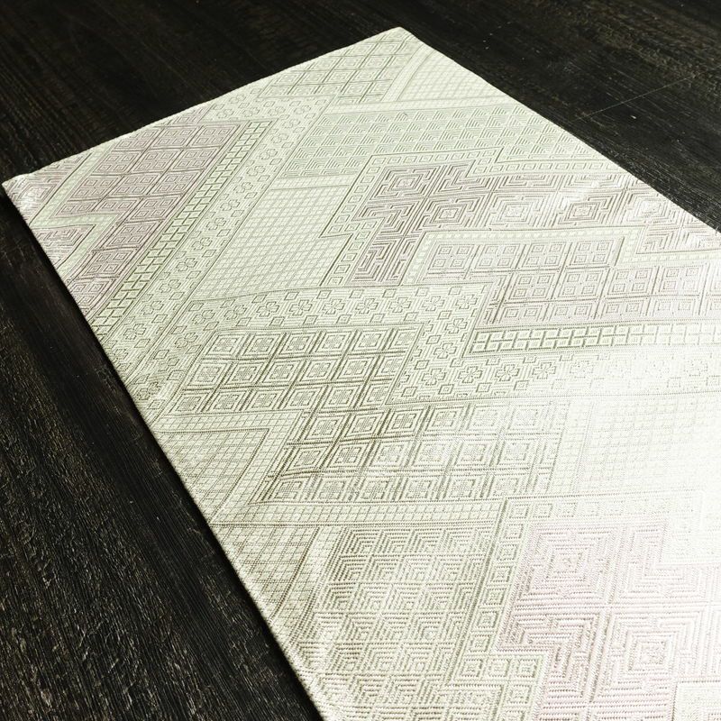 袋帯 全通柄 フォーマル用 正絹 古典柄 箔 帯 金・銀_画像16